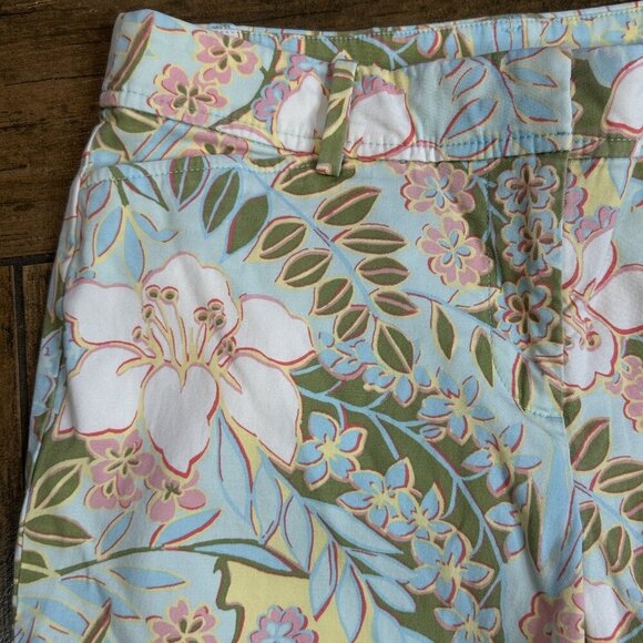 Talbots Perfect Colorful Floral Print Chino Shorts Size 2 - Picture 10 of 11